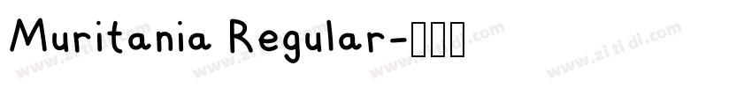 Muritania Regular字体转换